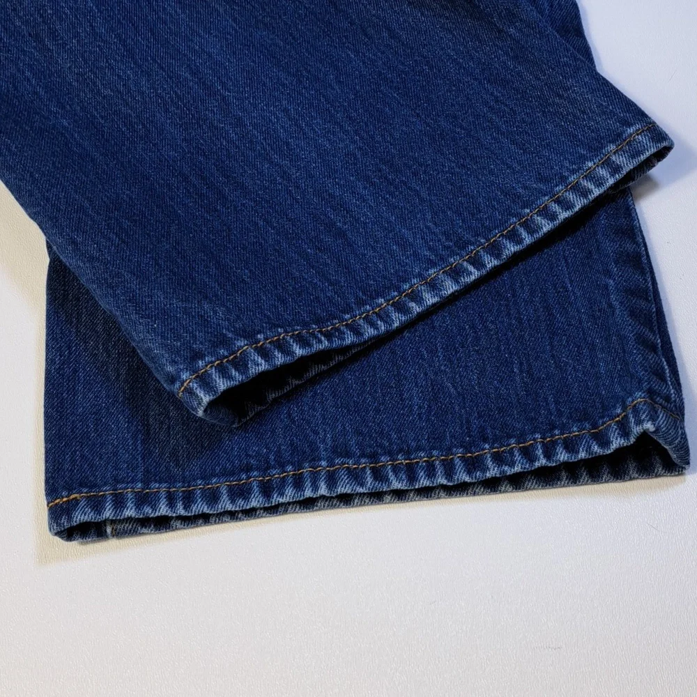 Levi's 501 Straight Leg Button Fly Blue Jeans Men's Size W41 L30 - Picture 13 of 16